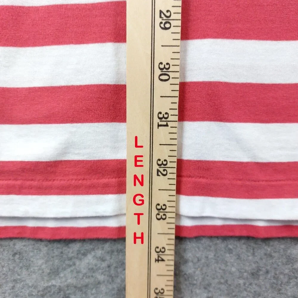 Polo Ralph Lauren Classic Fit Polo Shirt XXL Pink White Stripe Pony Logo Cotton